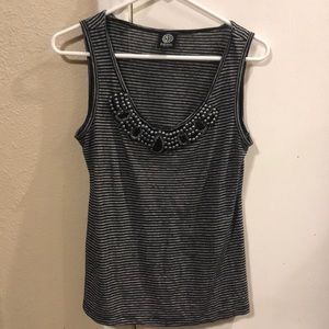 Jeweled sleeveless top